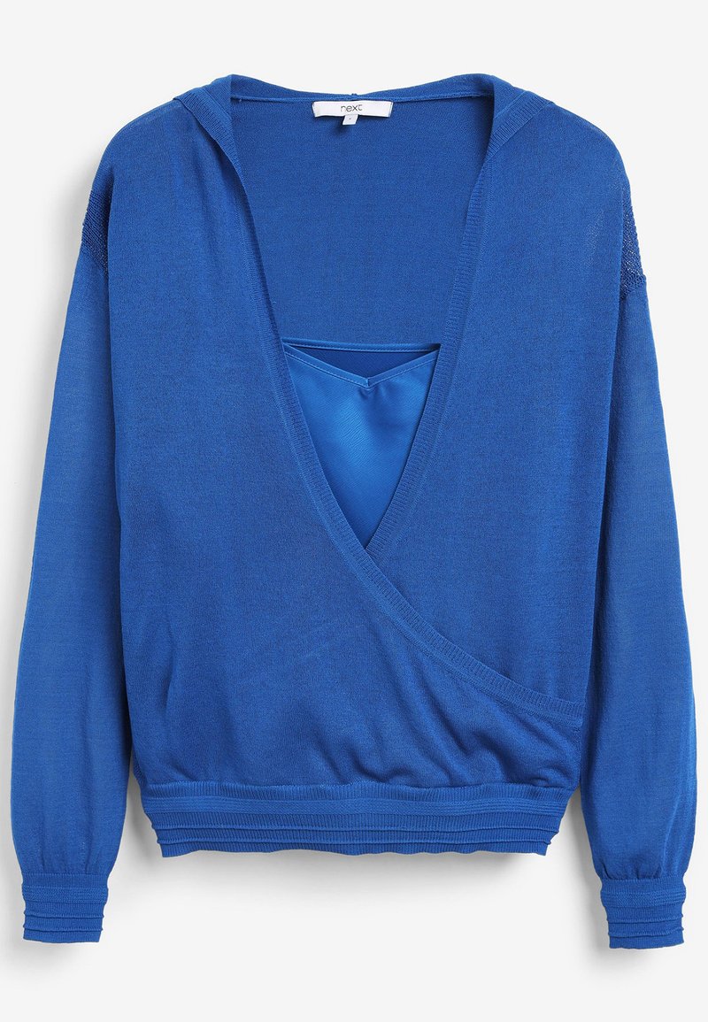Damen Sweatshirts | Next WRAP LAYER HOODIE Kapuzenpullover blue/blau - WM93703 Damen Sweatshirts | Next WRAP LAYER HOODIE Kapuzenpullover blue/blau - WM93703