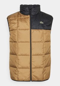 Lacoste Sport PUFFER GILET cookie/black/sand Zalando UK