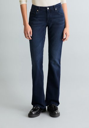 MODEL NELLA BOOTCUT AUS ORGANIC - Jean bootcut - dark blue