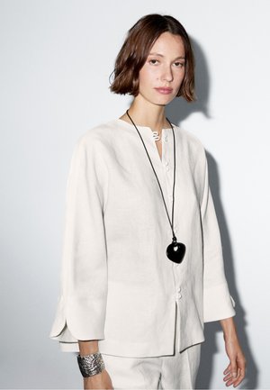 Massimo Dutti KIMONO WITH  DETAIL  - Blouse - white