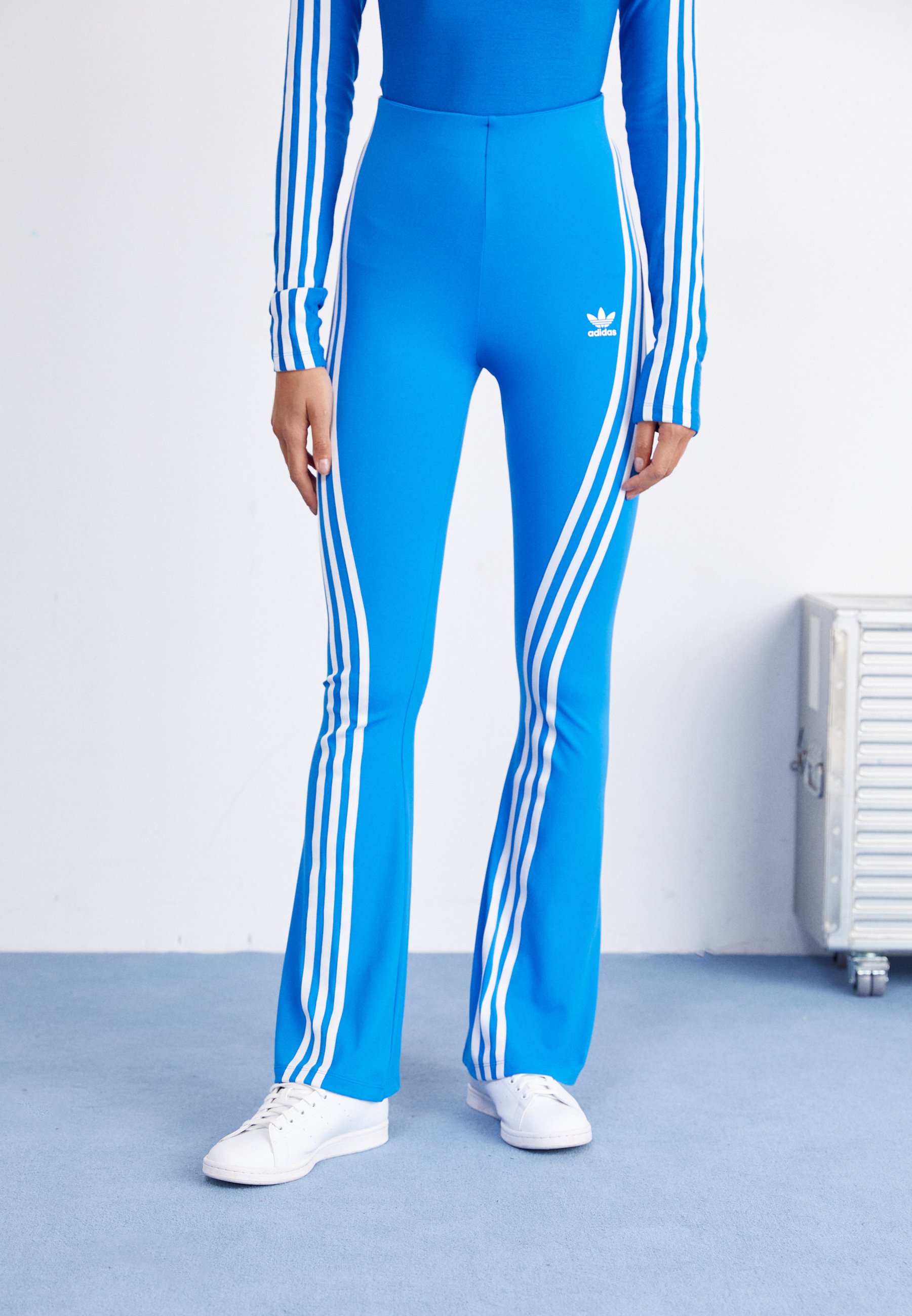 flared adidas tracksuit bottoms