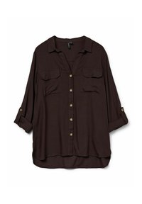 VMBUMPY L/S NEW NOOS - Overhemdblouse - chocolate torte