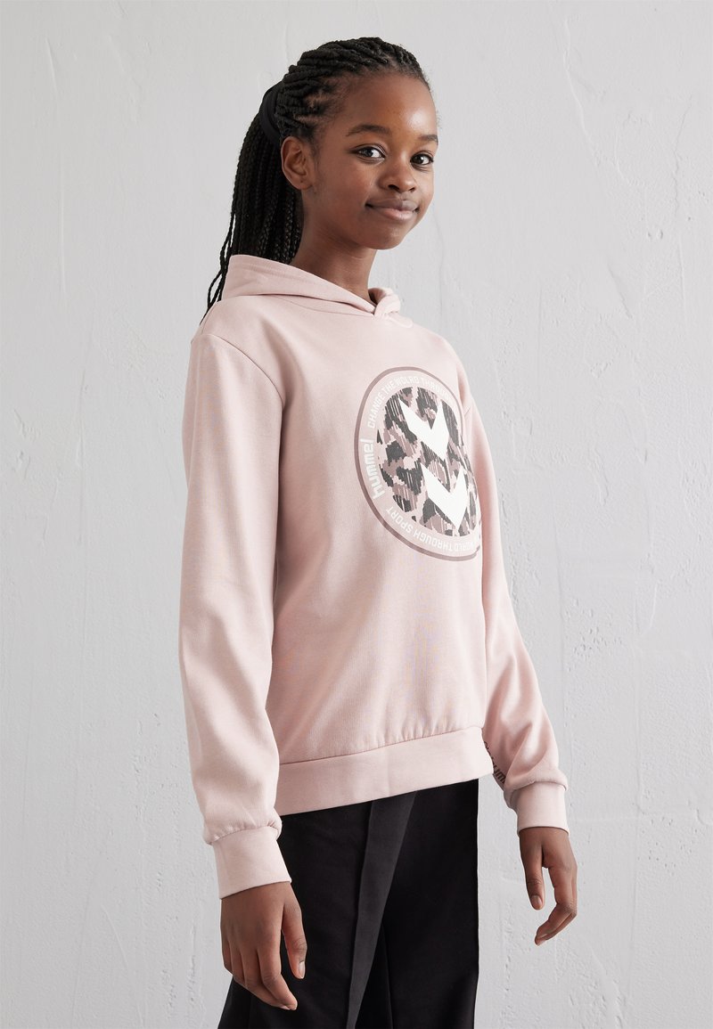 Hummel CHILLI HOODIE UNISEX - Džemperis su gobtuvu - adobe rose