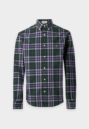 GANT, REG POPLIN CHECK SHIRT - Hemd - dark emerald
