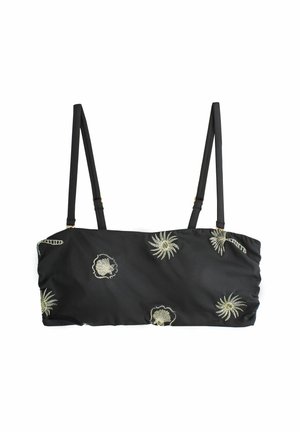 Never Fully Dressed REGULAR FIT - BANDEAU - Sutien costum de baie din două piese - black lurex