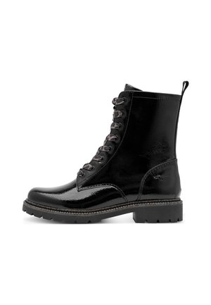 Tamaris, Schnürstiefelette - black patent