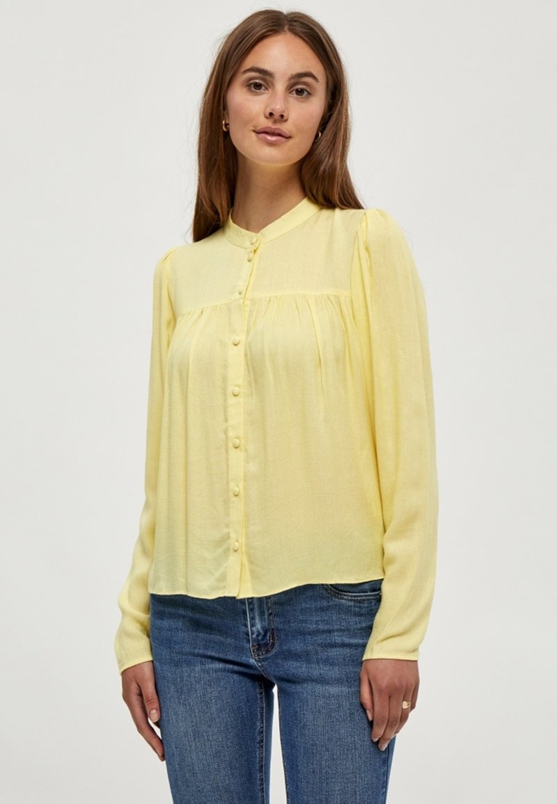 Damen Hemdblusen | Desires Hemdbluse yellow lemon/hellgelb - DF94137 Damen Hemdblusen | Desires Hemdbluse yellow lemon/hellgelb - DF94137