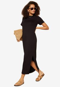 Friends Like These REGULAR FIT  STRAIGHT SHORT SLEEVE - Jerseykleid - black