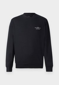 JPRBLACHAD BRANDING CREW NECK - Športni pulover - black beauty