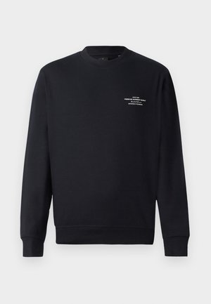 Jack & Jones PREMIUM JPRBLACHAD BRANDING CREW NECK - Sweatshirt - black beauty