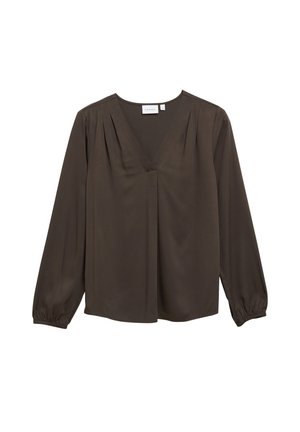 comma, BLUSE - Blouse - dunkelbraun