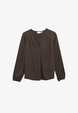 comma, BLUSE - Blouse - dunkelbraun