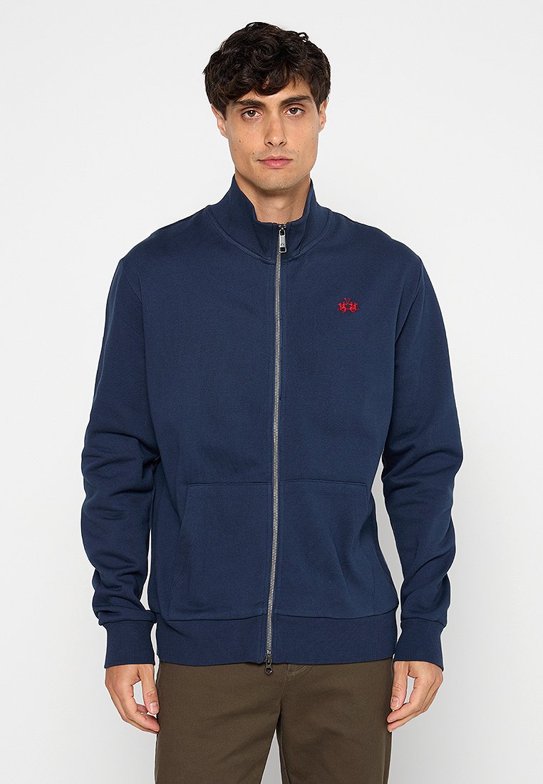 LA MARTINA Sweater met rits donkerblauw