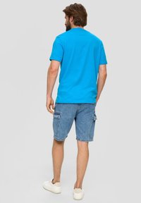 s.Oliver FRONTPRINT - T-shirt print - azurblau