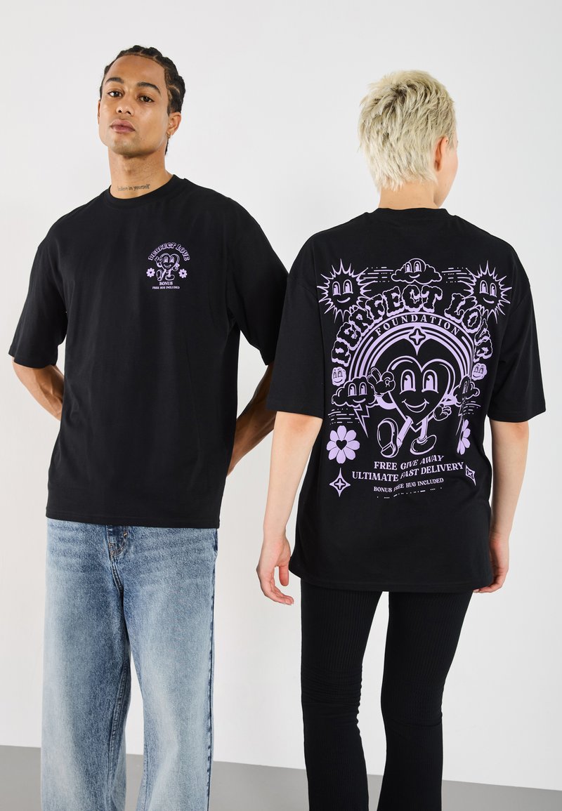 YOURTURN by Zalando - UNISEX - Apdrukāts T-krekls - black, Palielināt