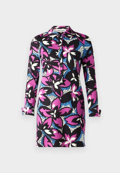 Diane von Furstenberg ALARICA DRESS - Dienas kleita - fishnet floral purple blush