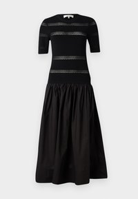 DEVON KNIT LONG COMBO DRESS - Maxi šaty - black