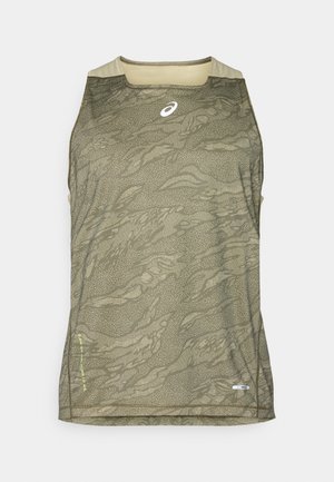 ASICS FUJITRAIL SINGLET - Top - mantel green/performance black