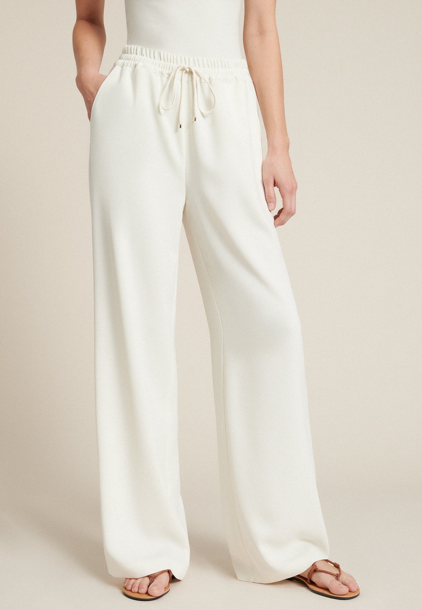 Luisa Spagnoli Pantaloni - panna/avorio - Zalando.it