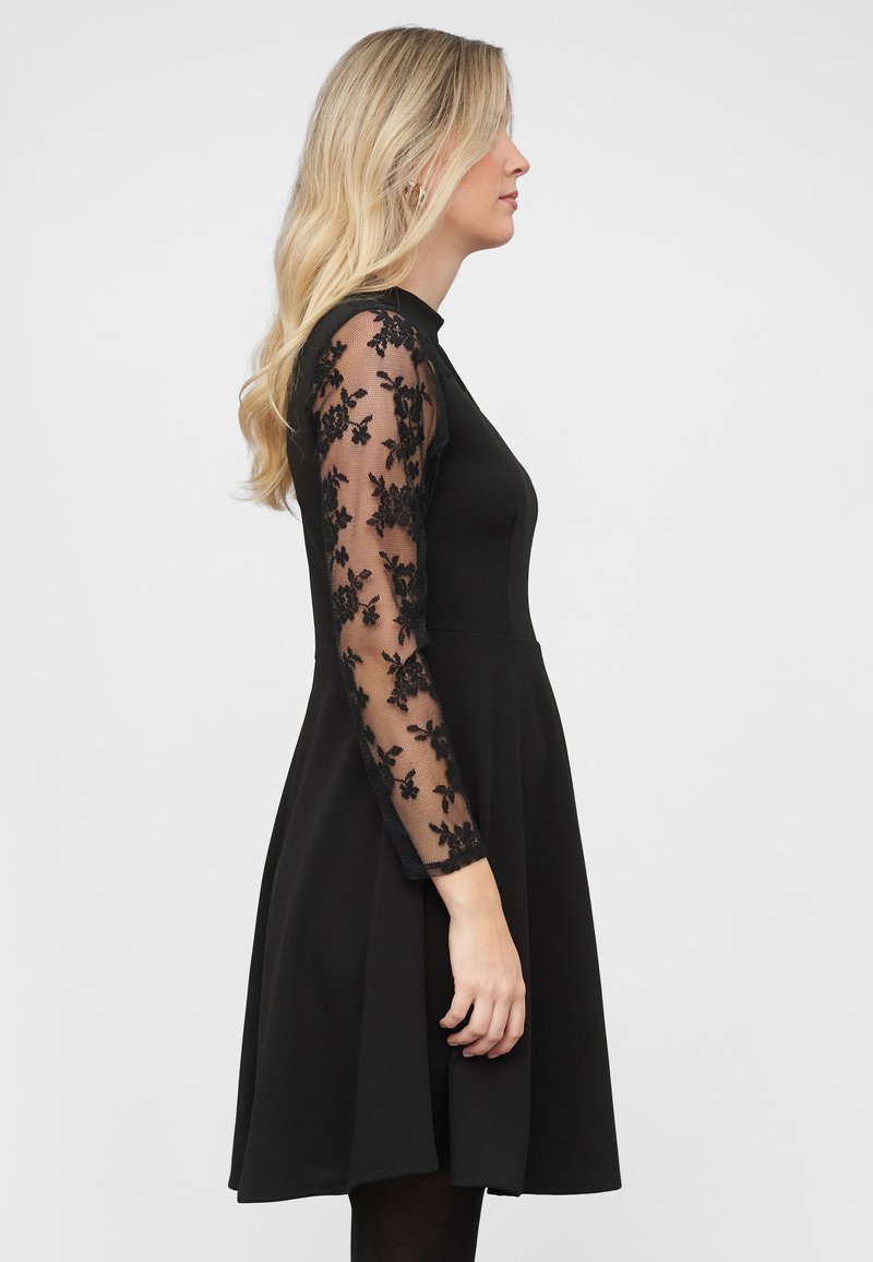long sleeve two piece dress short Two Piece Pink Lace Satin Long Sleeve Homecoming Dresses Short Prom Dress,  MH272