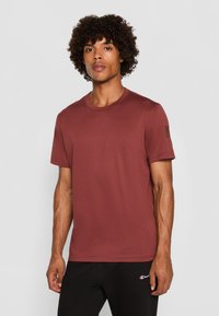 Champion TECH CREWNECK QUICK DRY - T-skjorte til trening - dark brown