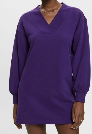 Strickkleid - dark purple