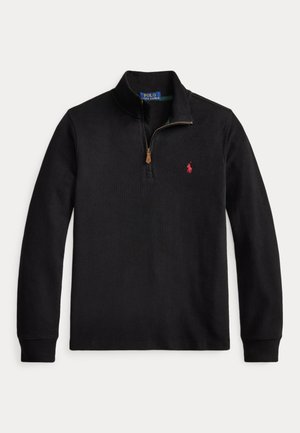Polo Ralph Lauren, ESTATE-RIB QUARTER-ZIP PULLOVER 7-14Y - Sweatshirt - polo black