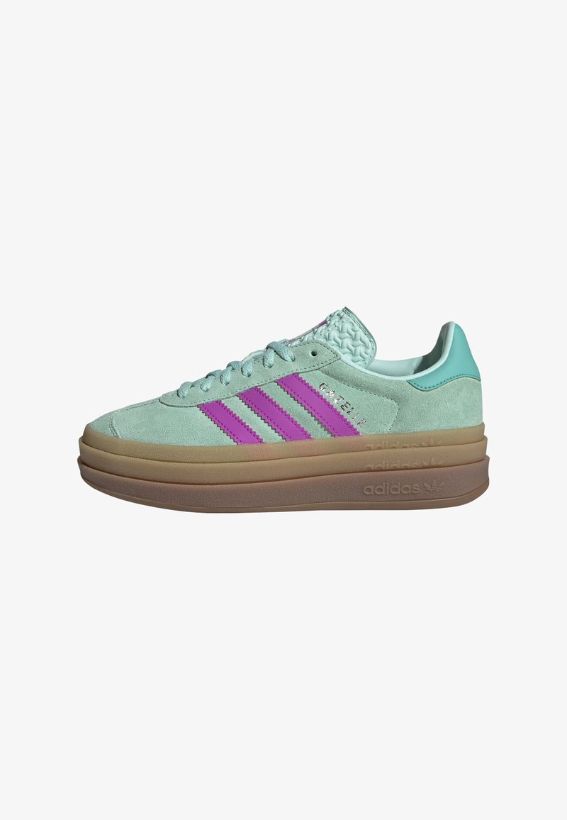 adidas Originals GAZELLE BOLD KIDS - Sneakers low - clear mint flash pink mint rush