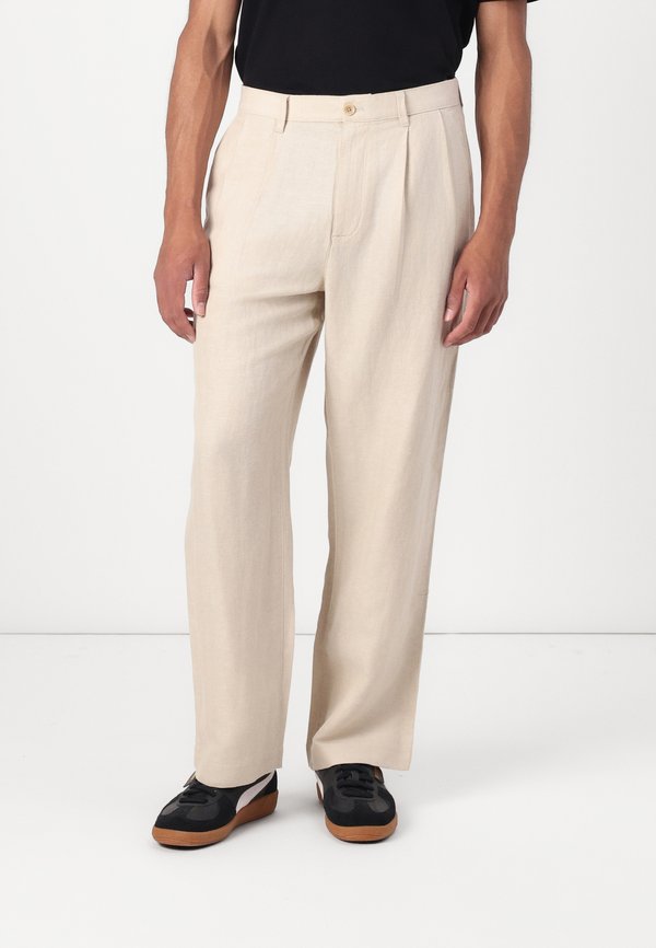 LOOSE TROUSER - Trousers - oatmeal heather