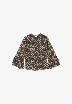 comma, BLUSE - Bluse - dunkelbraun