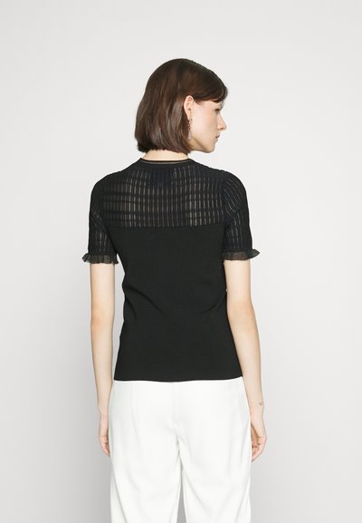 3.1 Phillip Lim OTTOMAN FITTED - Βασικό μπλουζάκι - black midnight