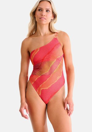 Lisca, ASYMÉTRIQUE NON RENFORCÉ - Traje de baño - orange