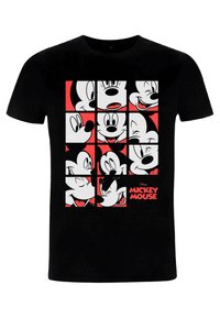 Henry Tiger MICKEY CLASSIC MICKEY MOUSE EXPRESSION GRID UNISEX - Triko s potiskem - black