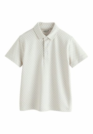 REGULAR FIT - SHORT SLEEVE  - Poloshirts - ecru check
