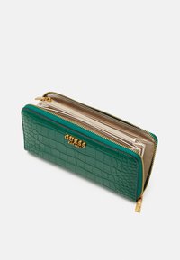 Guess LAUREL LARGE ZIP AROUND - Punge - emerald