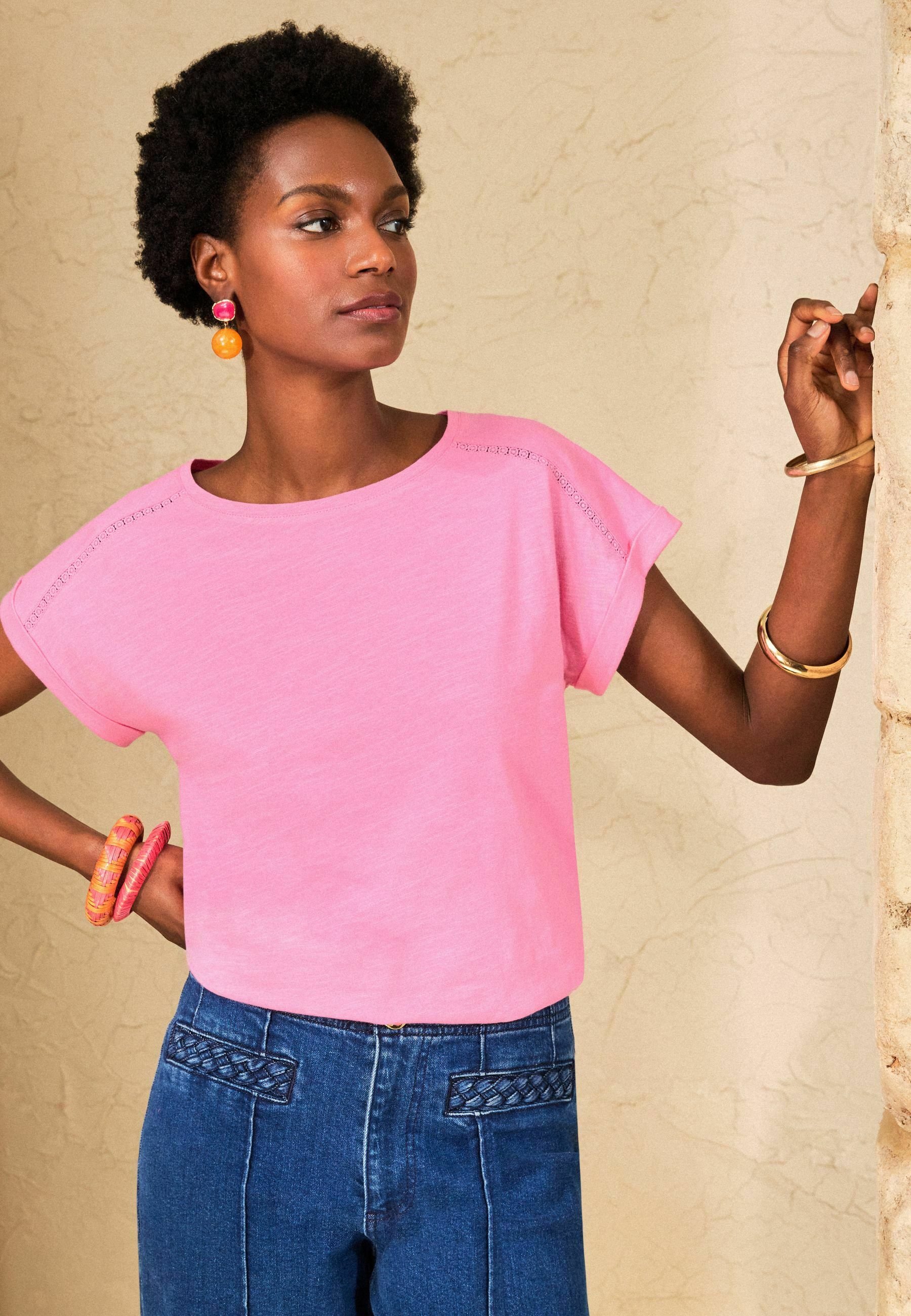 ♡R♡ Love & Roses REGULAR FIT - CREW NECK T-SHIRT . - T-shirt print