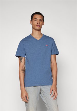 Levi's® ORIGINAL VNECK - Lihtne T-särk - indigo wash heather