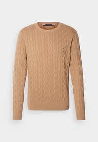 CLASSIC CABLE CREW NECK - Svetr - safari