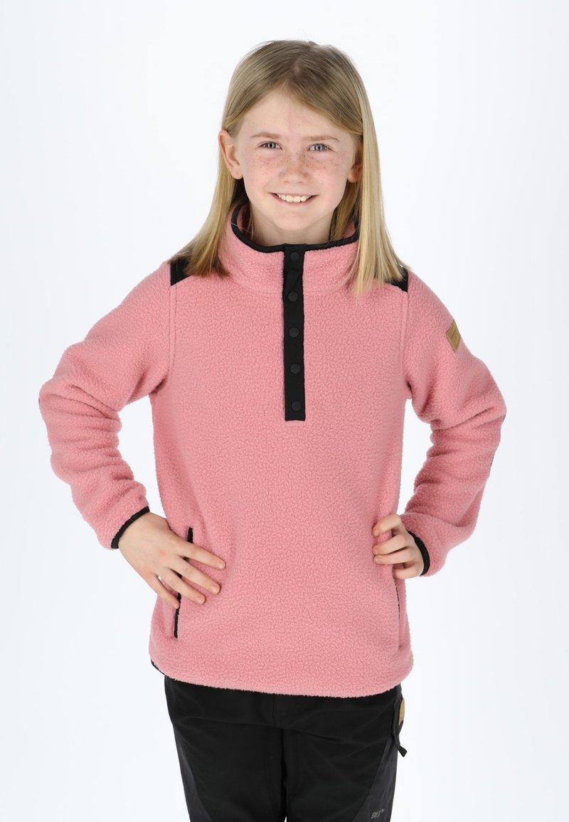 Swedemount Fleece trui - dusty rose black