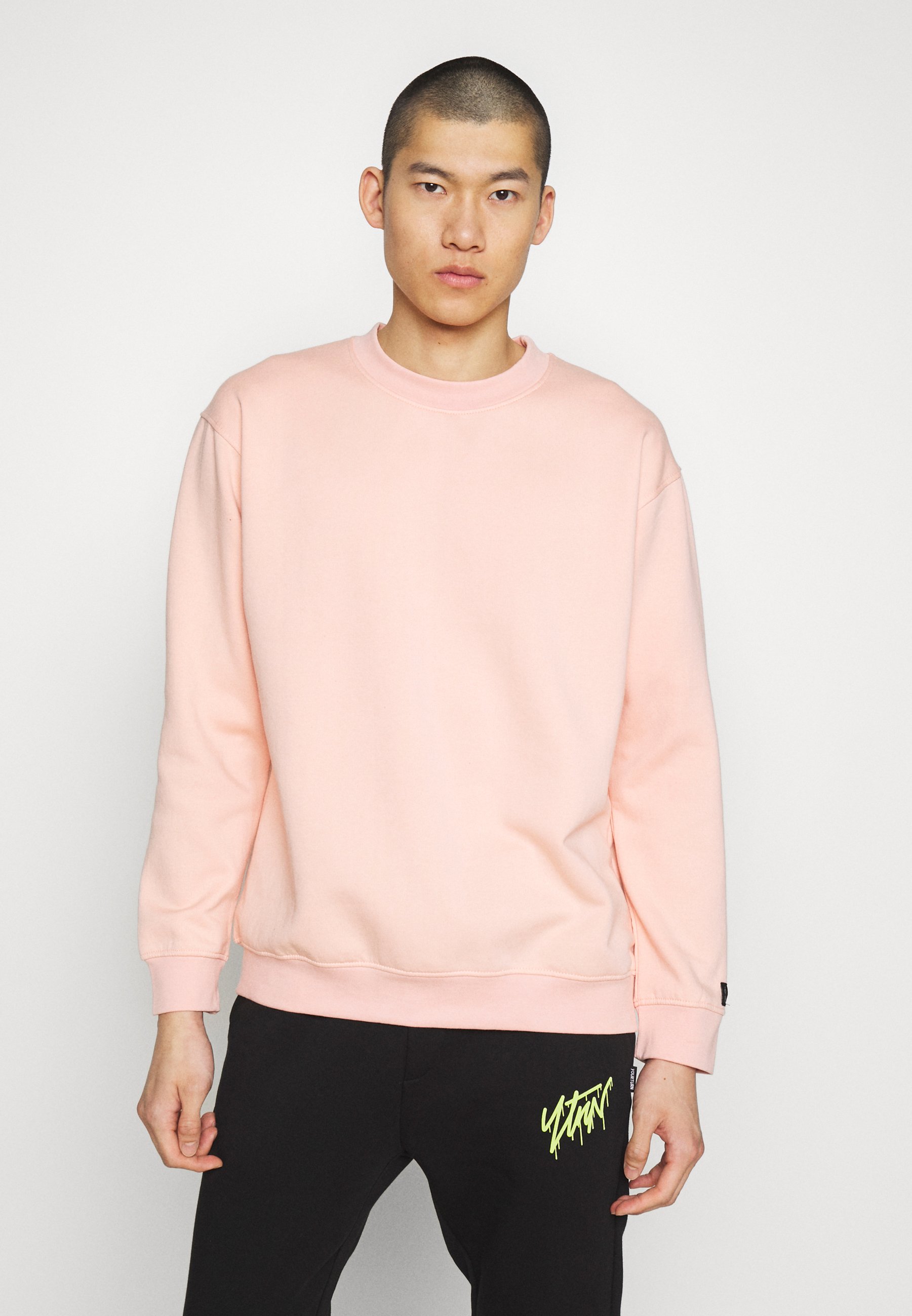Common Kollectiv FLASH CREW NECK SWEATER Sweatshirt Common Kollectiv FLASH CREW NECK SWEATER - Sweatshirt - black