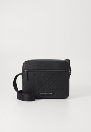 MONOGRAM MINI MESSENGER - Cross body bag - black