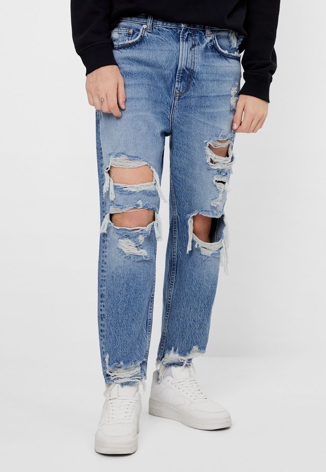 Jeans baggy - blue denim