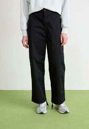 KINGSTON PANT - Cargobukse - black stone washed