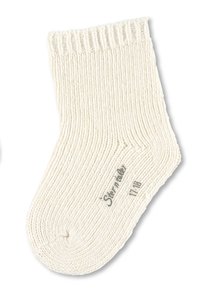 Sterntaler BABY-S�CKCHEN WOLLE UNI - Socks - melange ecru