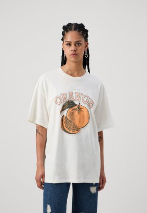 ONLROSE OVERSIZE TEE  - Tričko s potlačou - cloud dancer