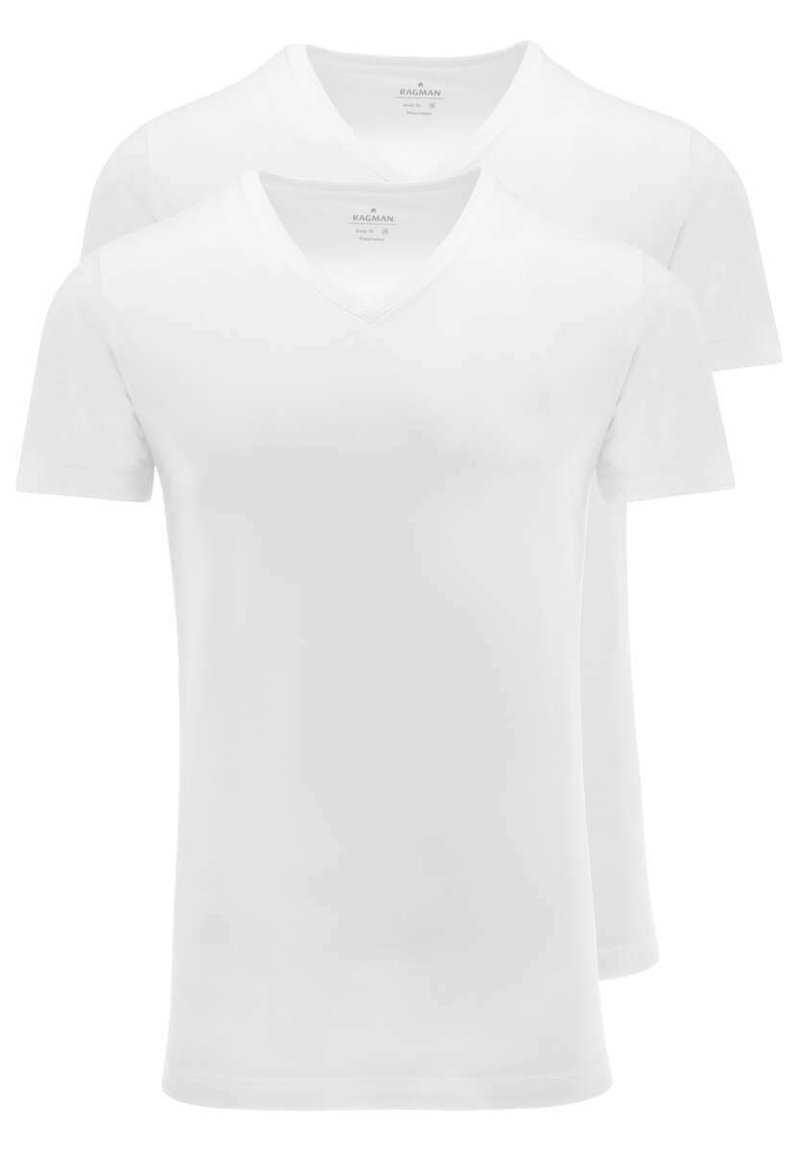 Ragman - T-Shirt basic - weiß, Vergrößern