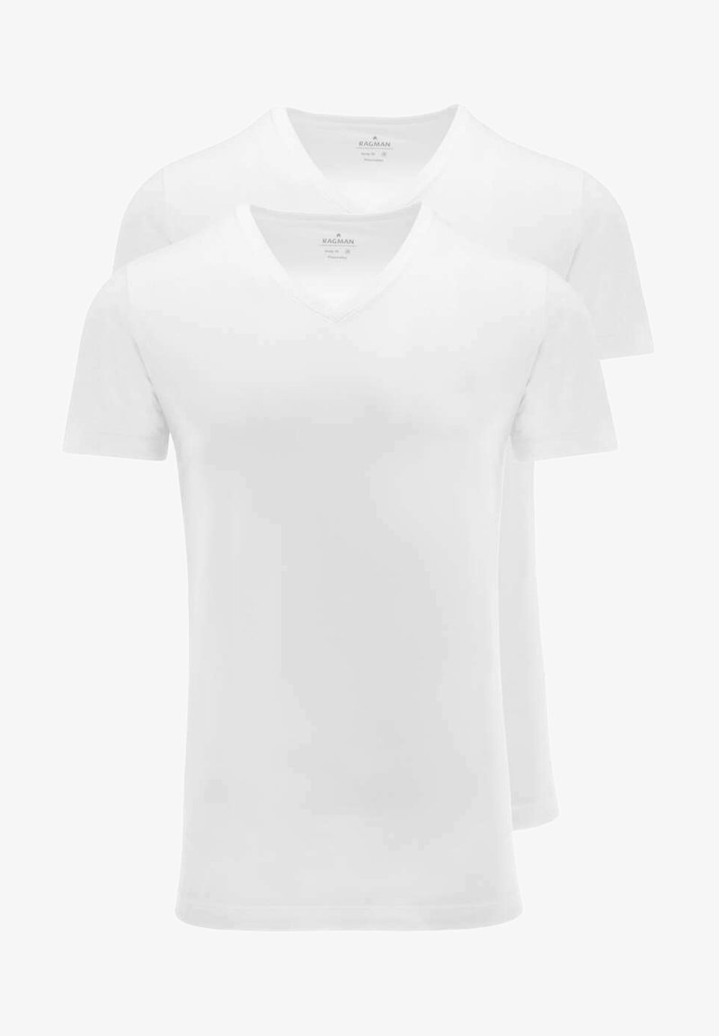 Ragman T-Shirt basic - weiß
