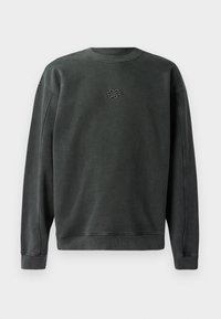 BOXY EMBROIDERED - Sweatshirt - vintage black