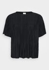 CARRAVENNA PLISSE JRS NOOS - Jednoduché tričko - black