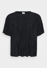 CARRAVENNA PLISSE - Print T-shirt - black